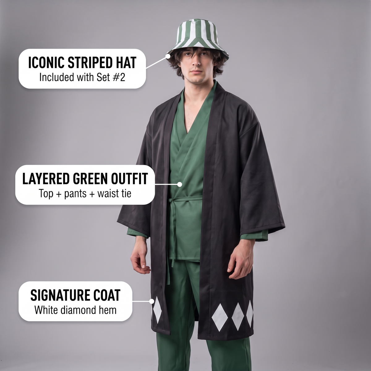 Urahara Robes Cosplay - Bleach