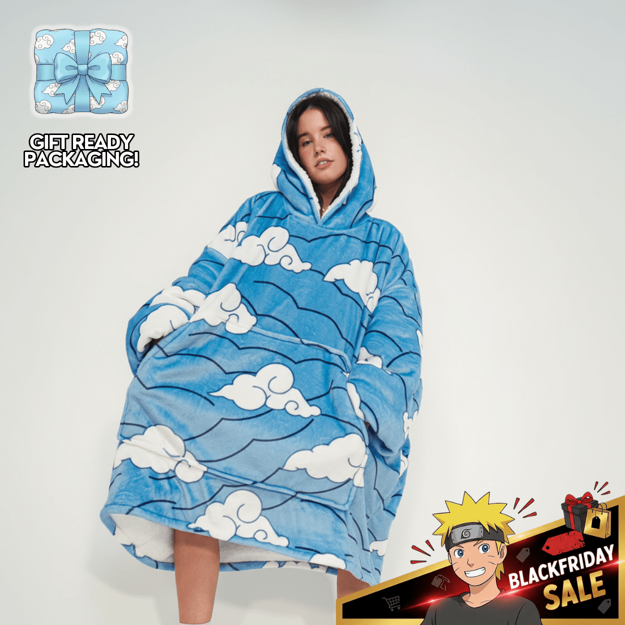 Water Hashira Blanket Hoodie - Demon Slayer - craftedbykaiyo