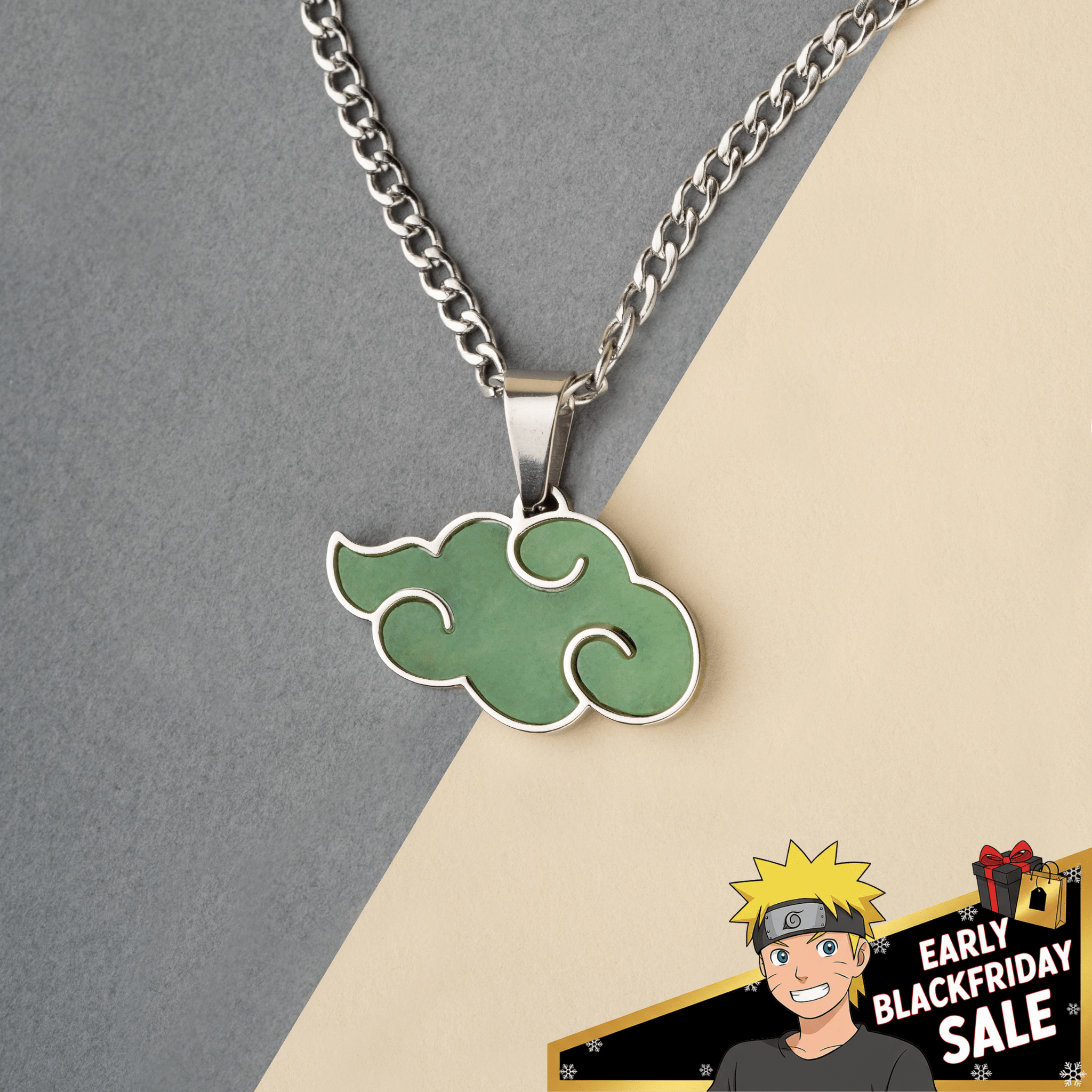 Jade Akatsuki Pendant - Naruto - craftedbykaiyo