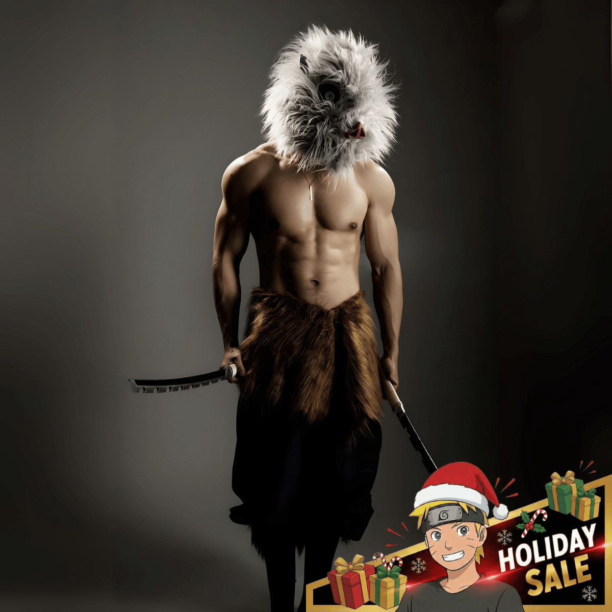 Inosuke Cosplay - Demon slayer - craftedbykaiyo