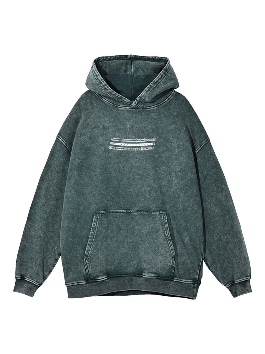 ZORO NOTHING HAPPENED VINTAGE HOODIE - craftedbykaiyo