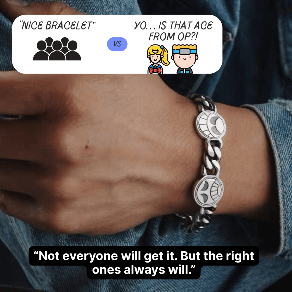 Ace Bracelet - Silver - One Piece - craftedbykaiyo