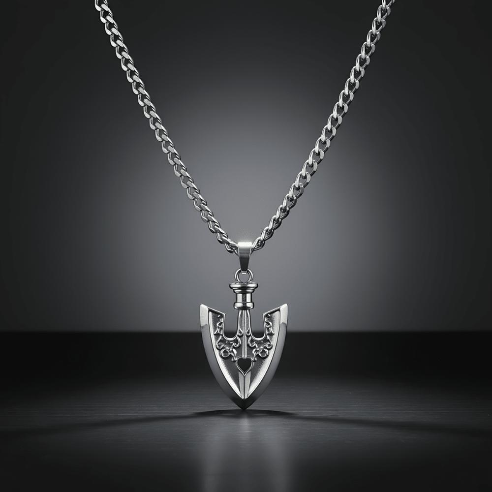 JJBA - Silver Requiem Arrow Necklace - craftedbykaiyo