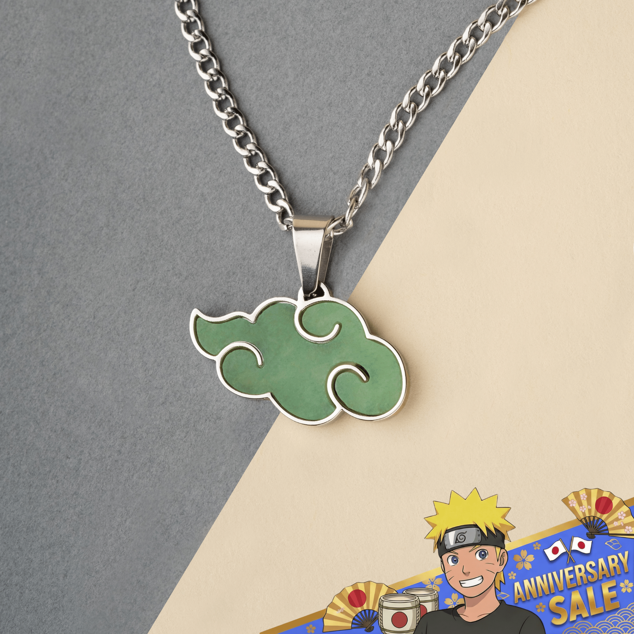 Jade Akatsuki Pendant - Naruto - craftedbykaiyo