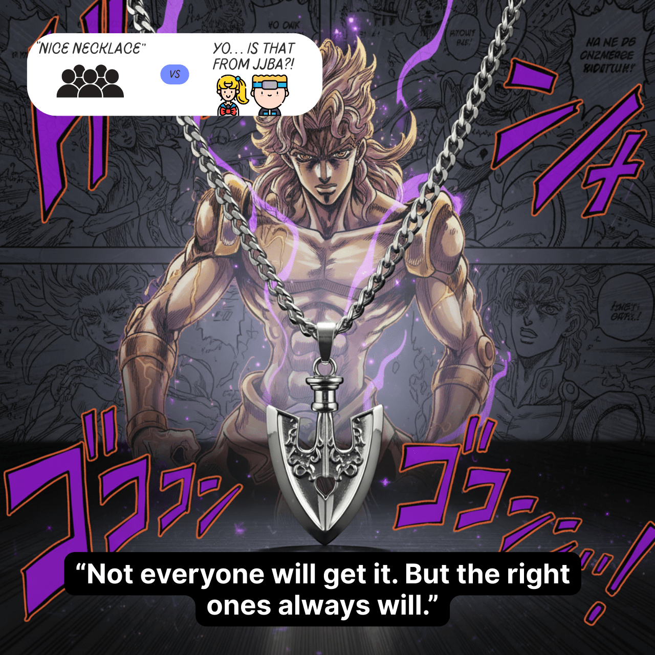 JJBA - Silver Requiem Arrow Necklace - craftedbykaiyo