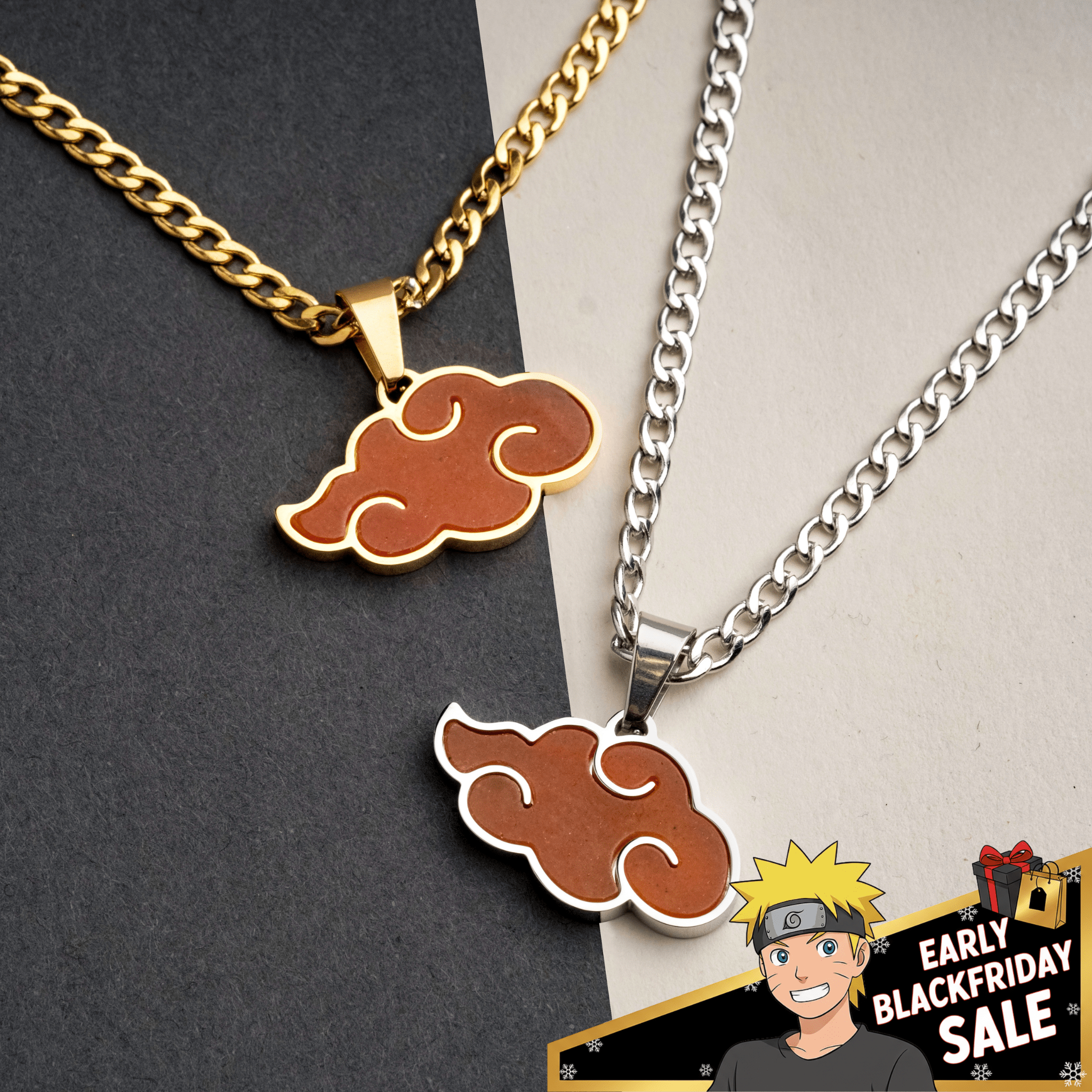 RED Jade Akatsuki Pendant - Naruto - craftedbykaiyo