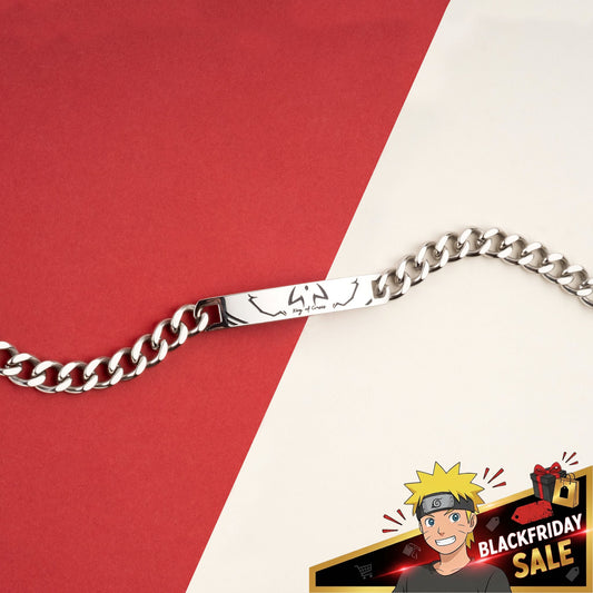 Sukuna Bracelet - Silver - Jujutsu Kaisen - craftedbykaiyo