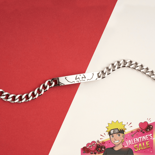 Sukuna Bracelet - Silver - Jujutsu Kaisen - craftedbykaiyo