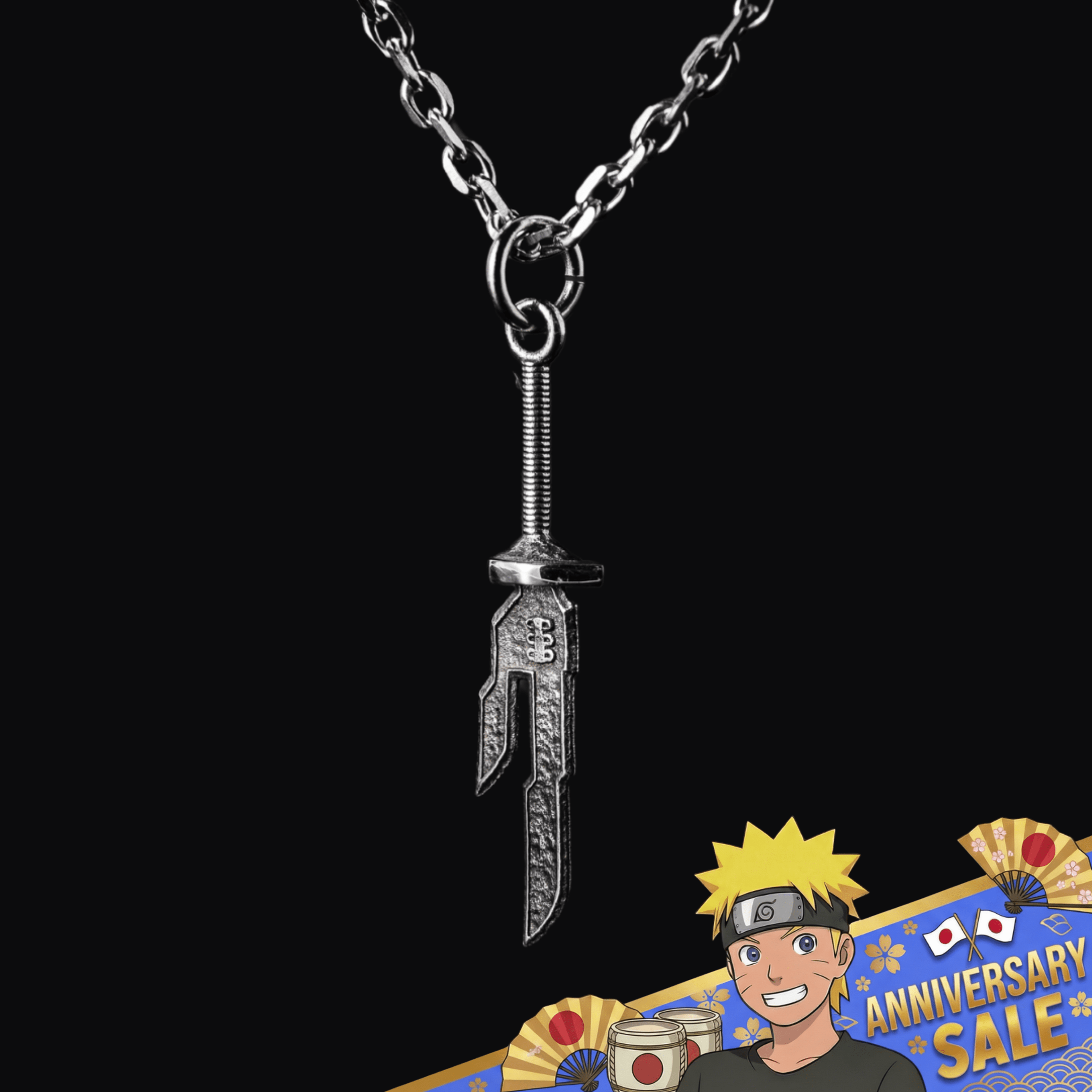 JJK - Inverted Spear of Heaven Necklace (Toji) - craftedbykaiyo