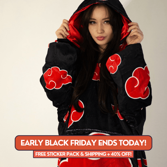 Akatsuki Blanket Hoodie - Naruto - craftedbykaiyo
