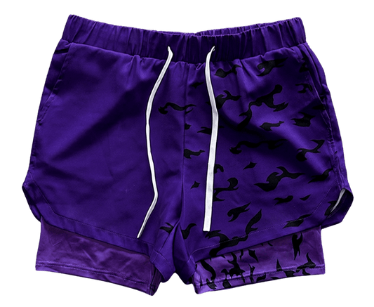 Curse Performance Shorts - Purple - craftedbykaiyo
