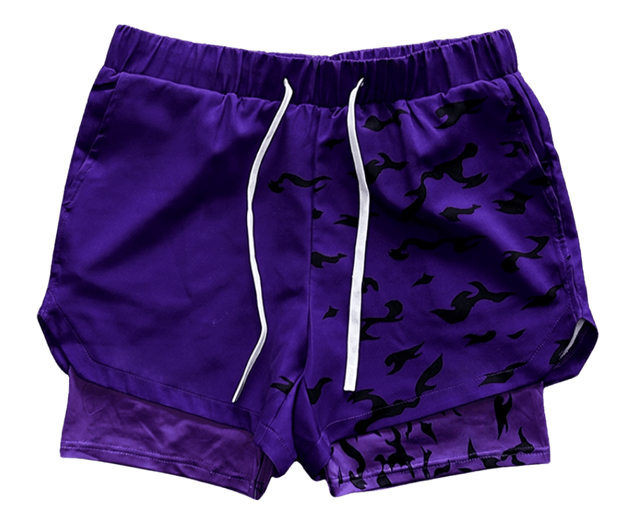 Curse Performance Shorts - Purple - craftedbykaiyo