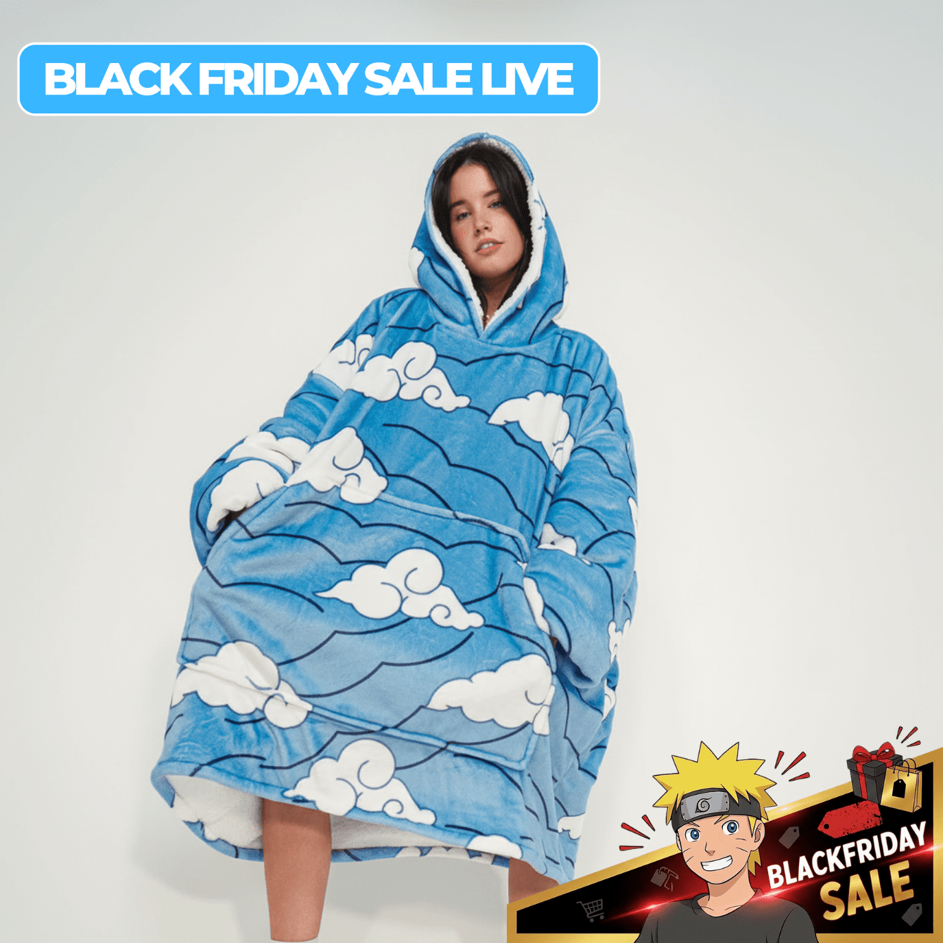 Water Hashira Blanket Hoodie - Demon Slayer - craftedbykaiyo