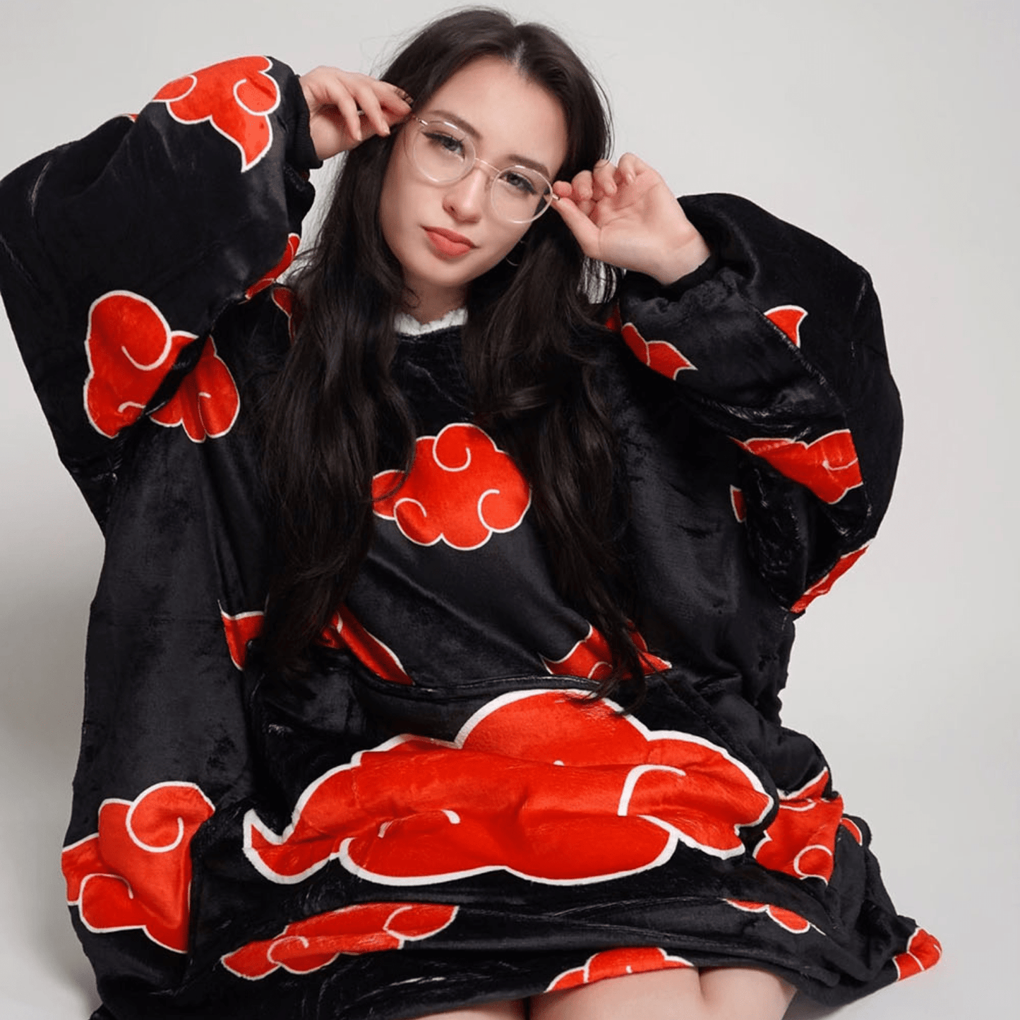 Akatsuki Blanket Hoodie - Naruto - craftedbykaiyo