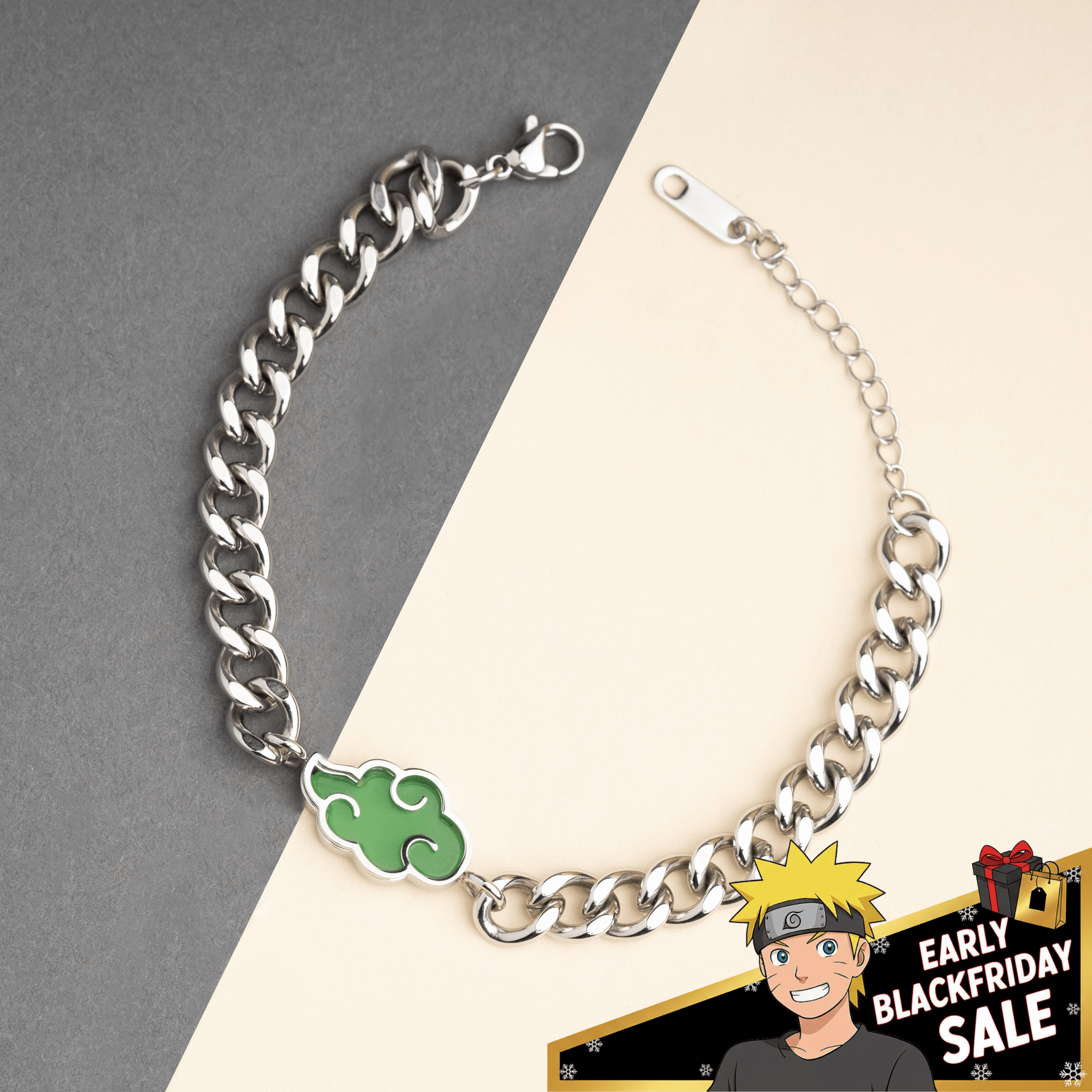 Jade Akatsuki Bracelet - Naruto - craftedbykaiyo