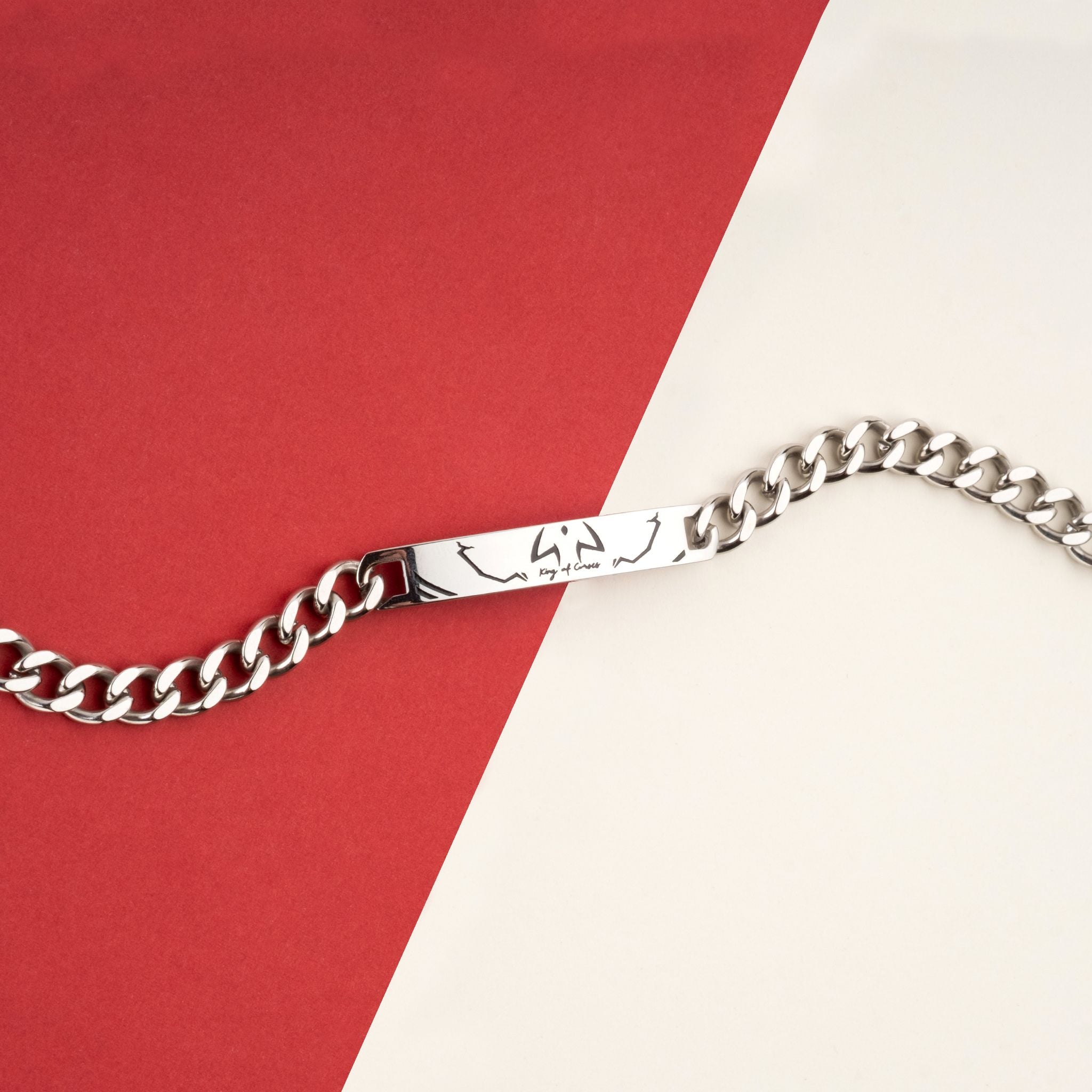 Sukuna Bracelet - Silver - Jujutsu Kaisen - craftedbykaiyo