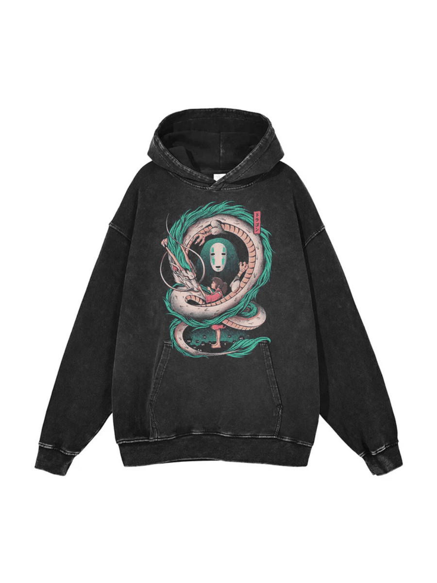 SPIRITED AWAY VINTAGE HOODIE - craftedbykaiyo