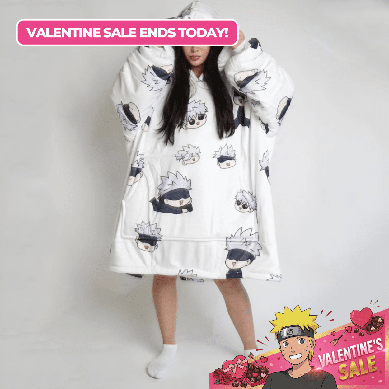 Anime Blanket Hoodies - VALENTINES SALE - craftedbykaiyo