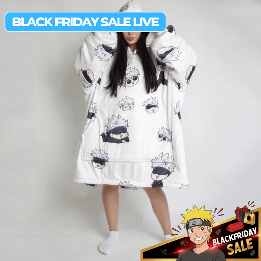 Satoru Gojo Blanket Hoodie - JJK - craftedbykaiyo