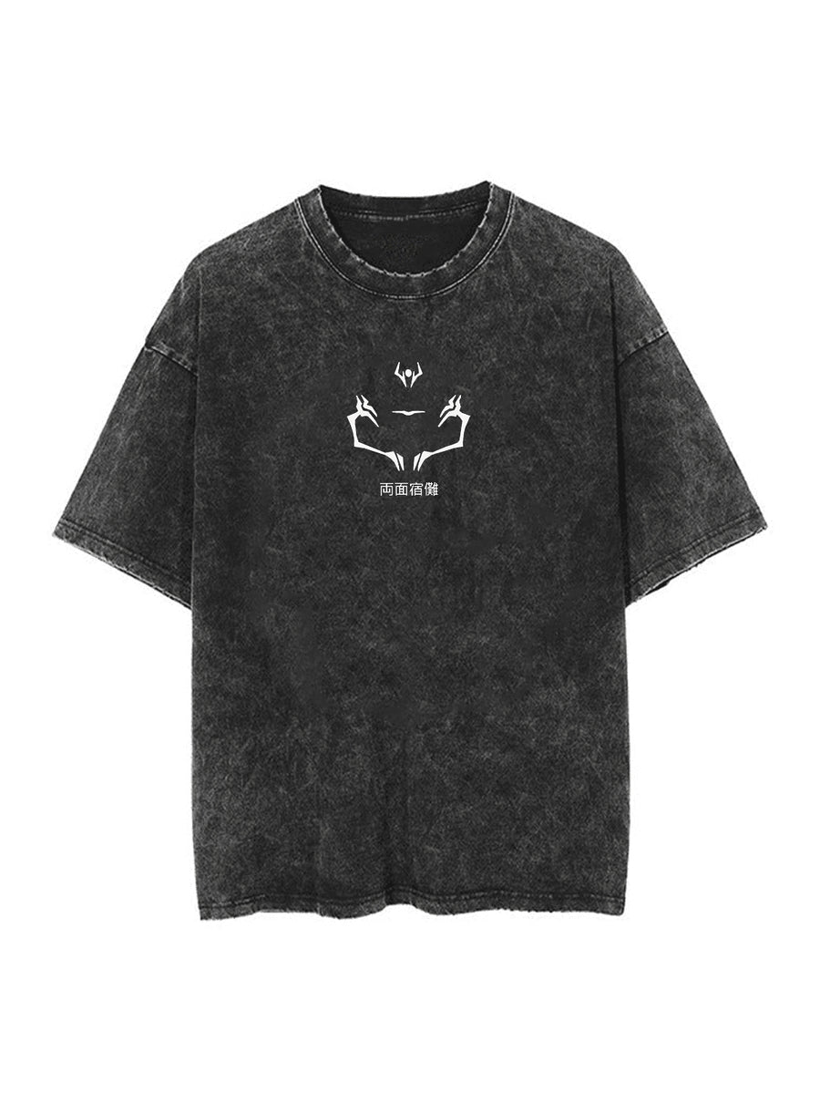 KING CURSED 2 - SIDED VINTAGE TEE - craftedbykaiyo