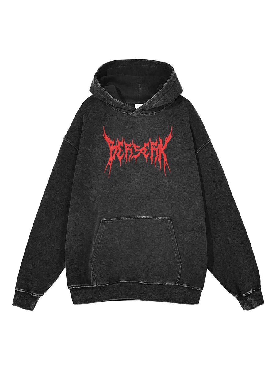 BERSERK GUTS VINTAGE HOODIE - craftedbykaiyo