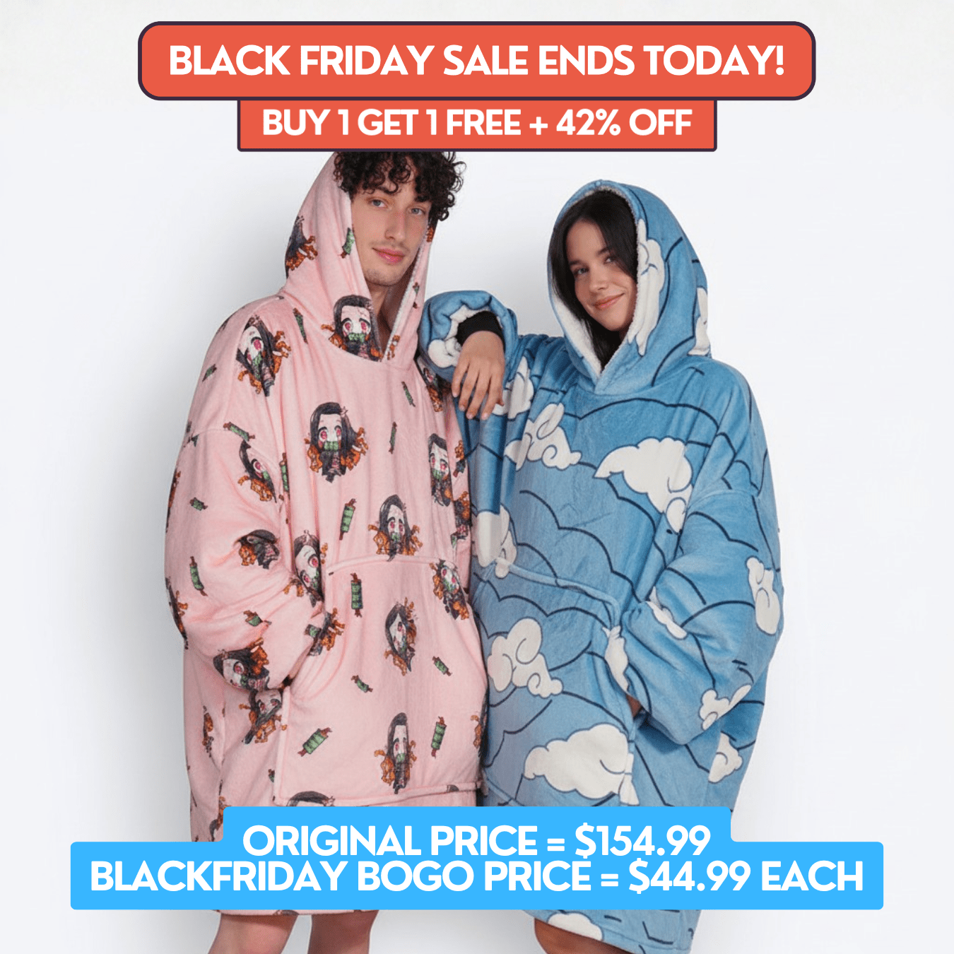 Water Hashira Blanket Hoodie - Demon Slayer - craftedbykaiyo