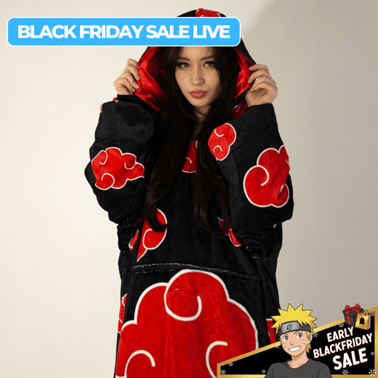 Akatsuki Blanket Hoodie - Naruto - craftedbykaiyo