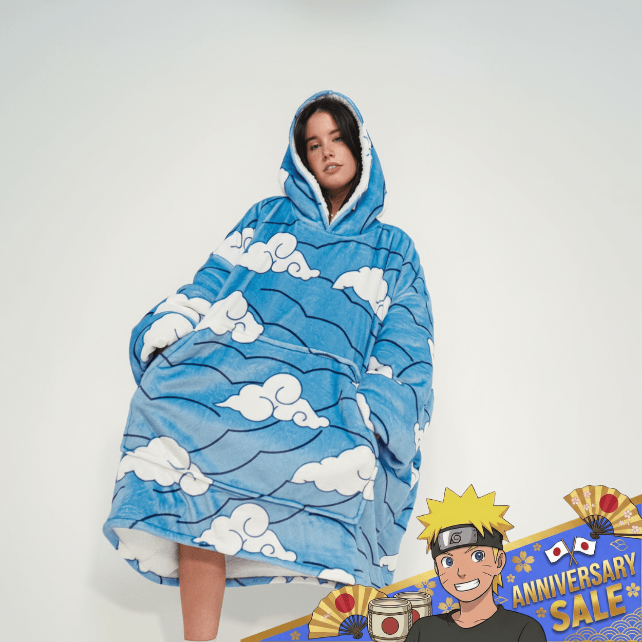 Water Hashira Blanket Hoodie - Demon Slayer - craftedbykaiyo