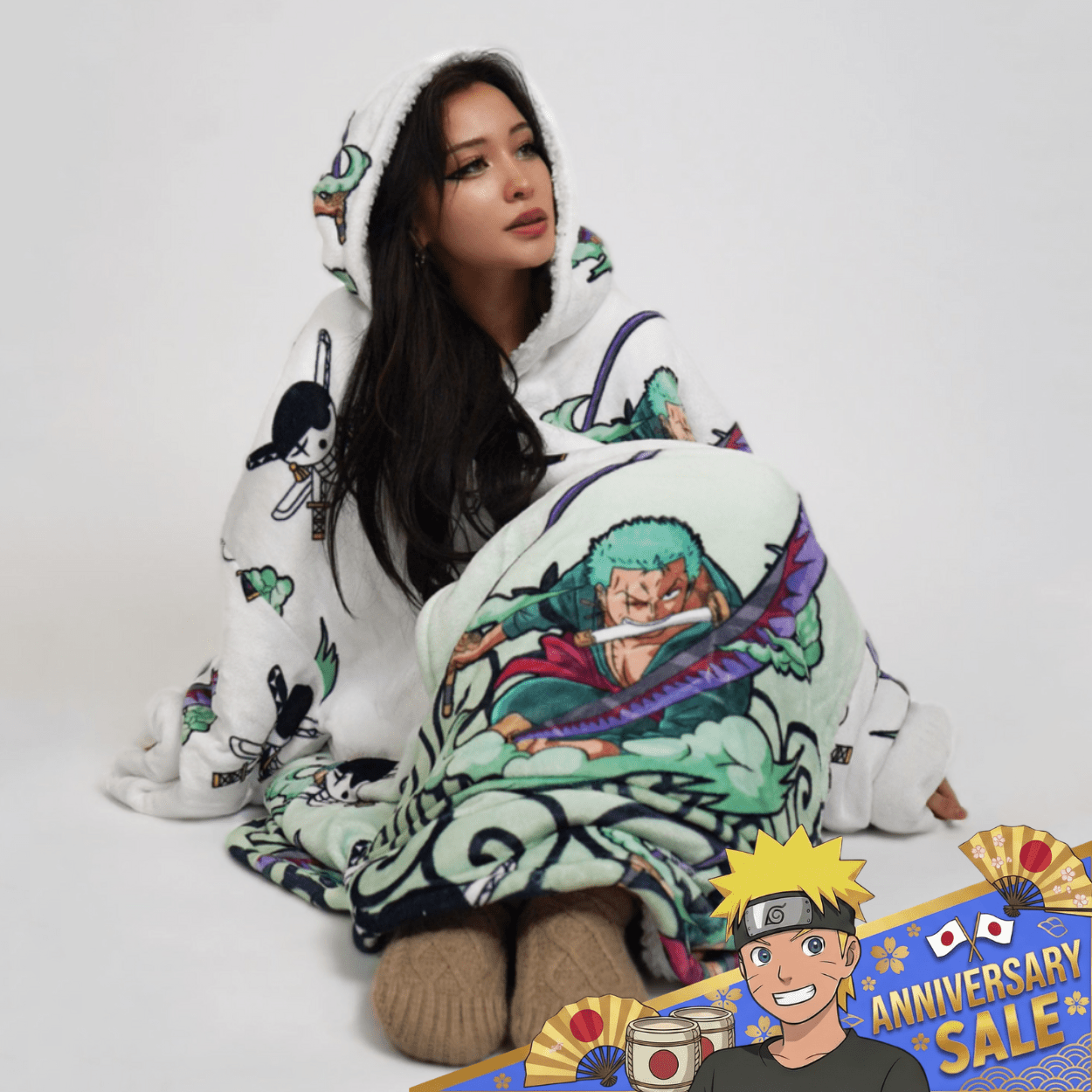 Anime Blanket Hoodies - VALENTINES SALE - craftedbykaiyo