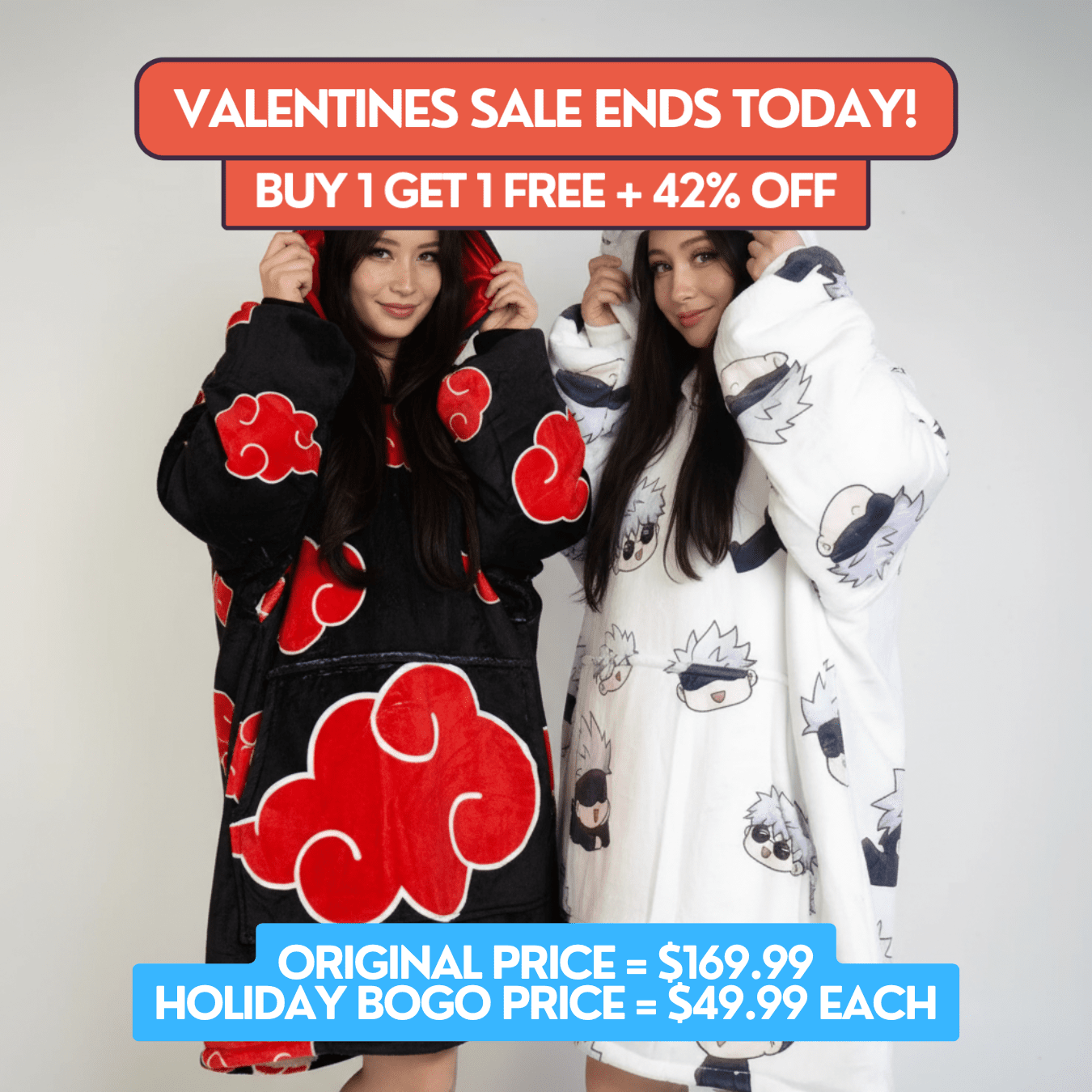 Akatsuki Blanket Hoodie - Naruto - craftedbykaiyo