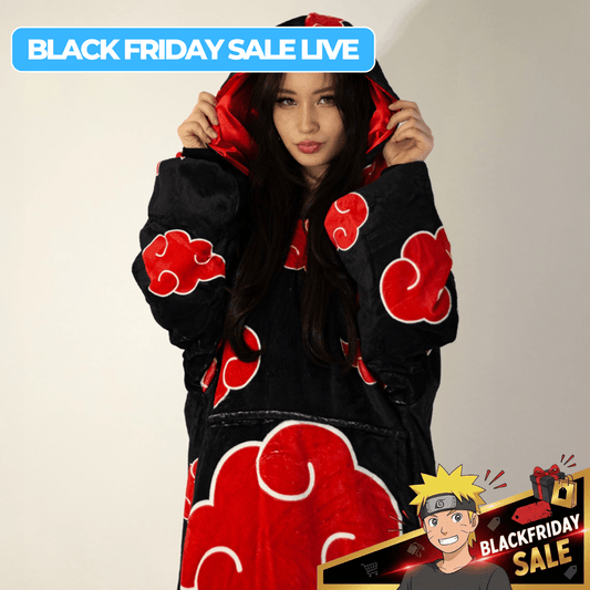 Akatsuki Blanket Hoodie - Naruto - craftedbykaiyo