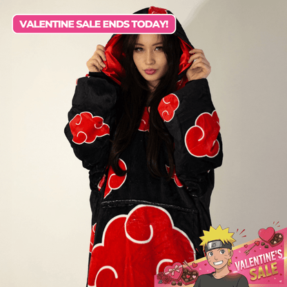 Akatsuki Blanket Hoodie - Naruto - craftedbykaiyo