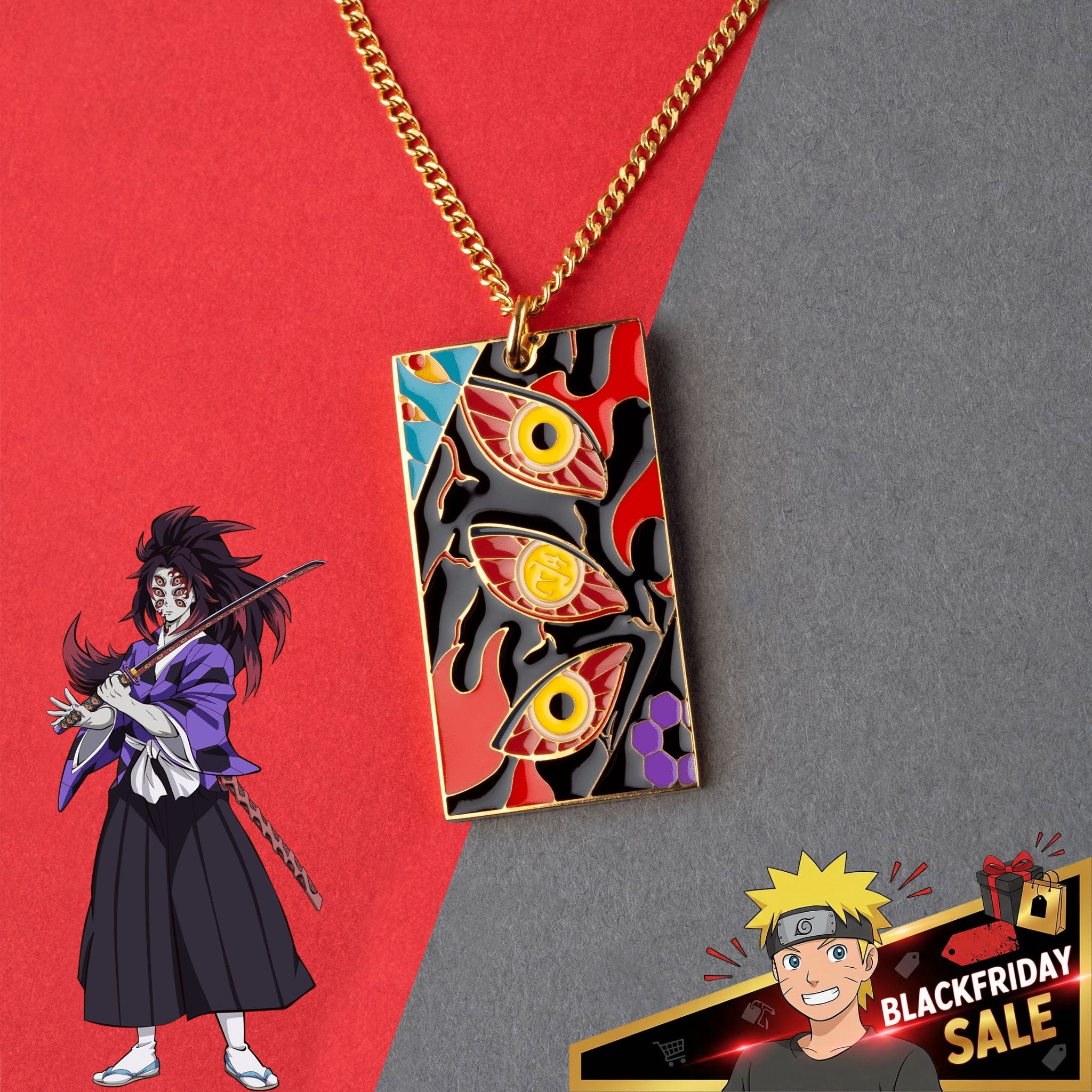 UpperMoon Pendant - Demon Slayer - craftedbykaiyo