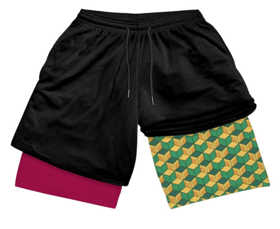WATER PILLAR PERFORMANCE SHORTS - craftedbykaiyo