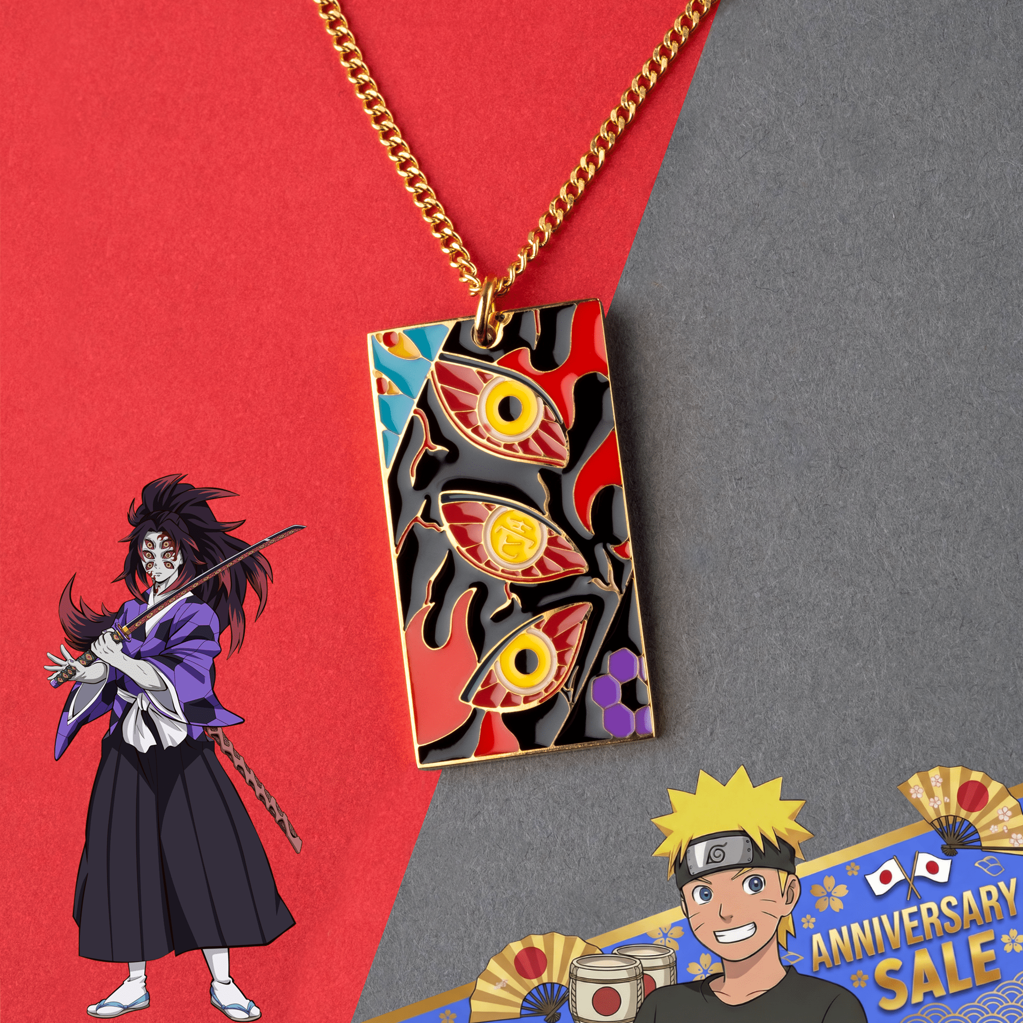 UpperMoon Pendant - Demon Slayer - craftedbykaiyo