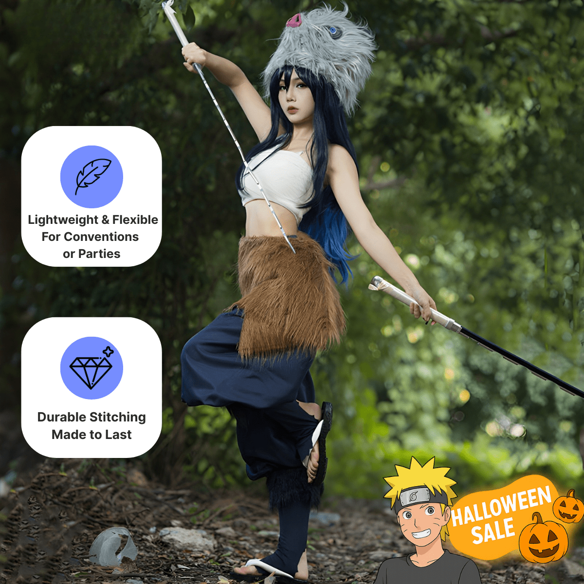 Inosuke Costume - Demon slayer - craftedbykaiyo