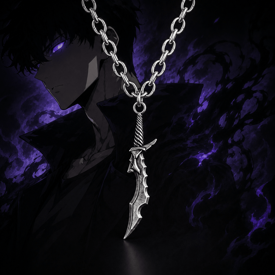 Sung Jin-Woo's Dagger - Solo Leveling Necklace - craftedbykaiyo