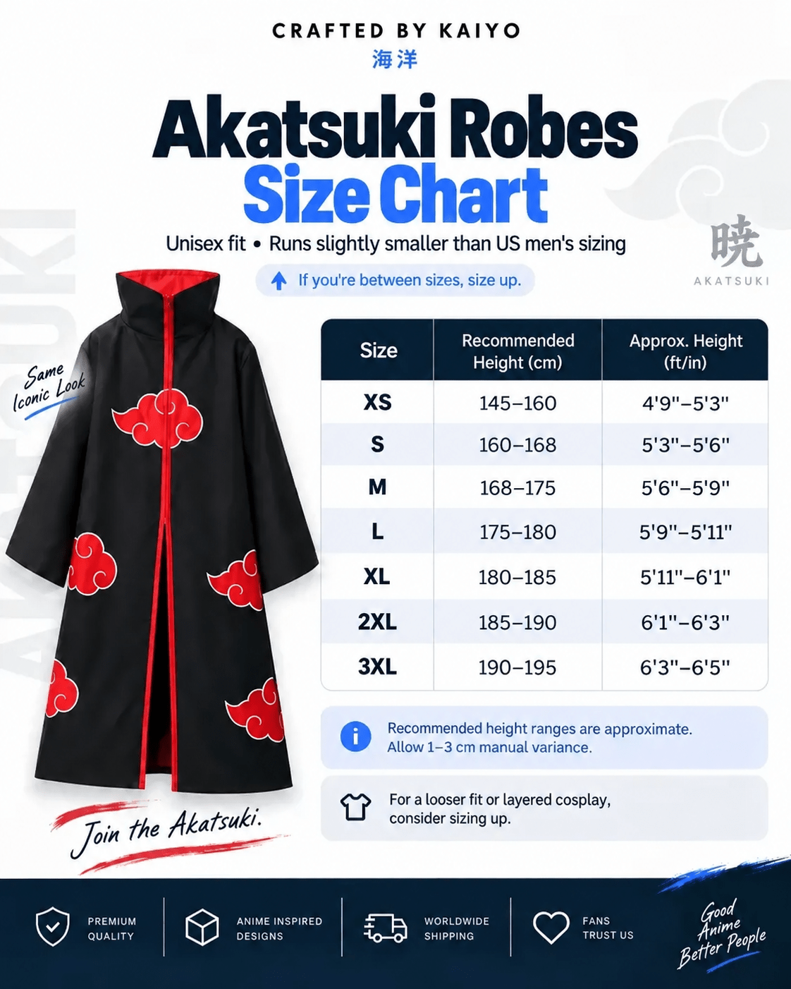 The Akatsuki Clan Robe Costume - Naruto - craftedbykaiyo
