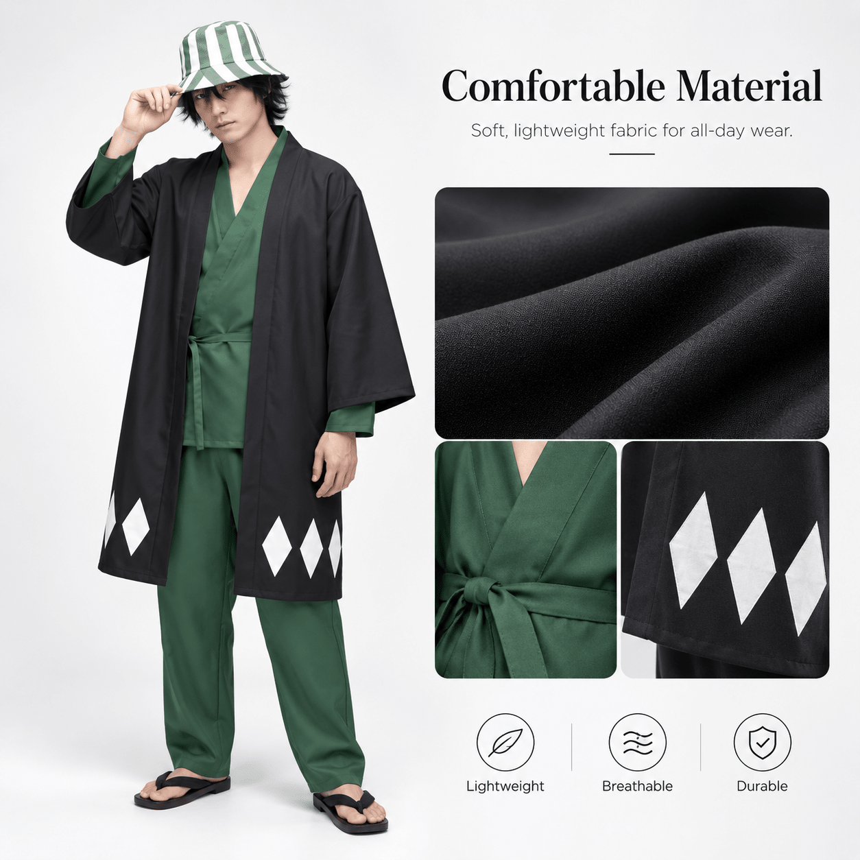 Urahara Robes Cosplay - Bleach - craftedbykaiyo