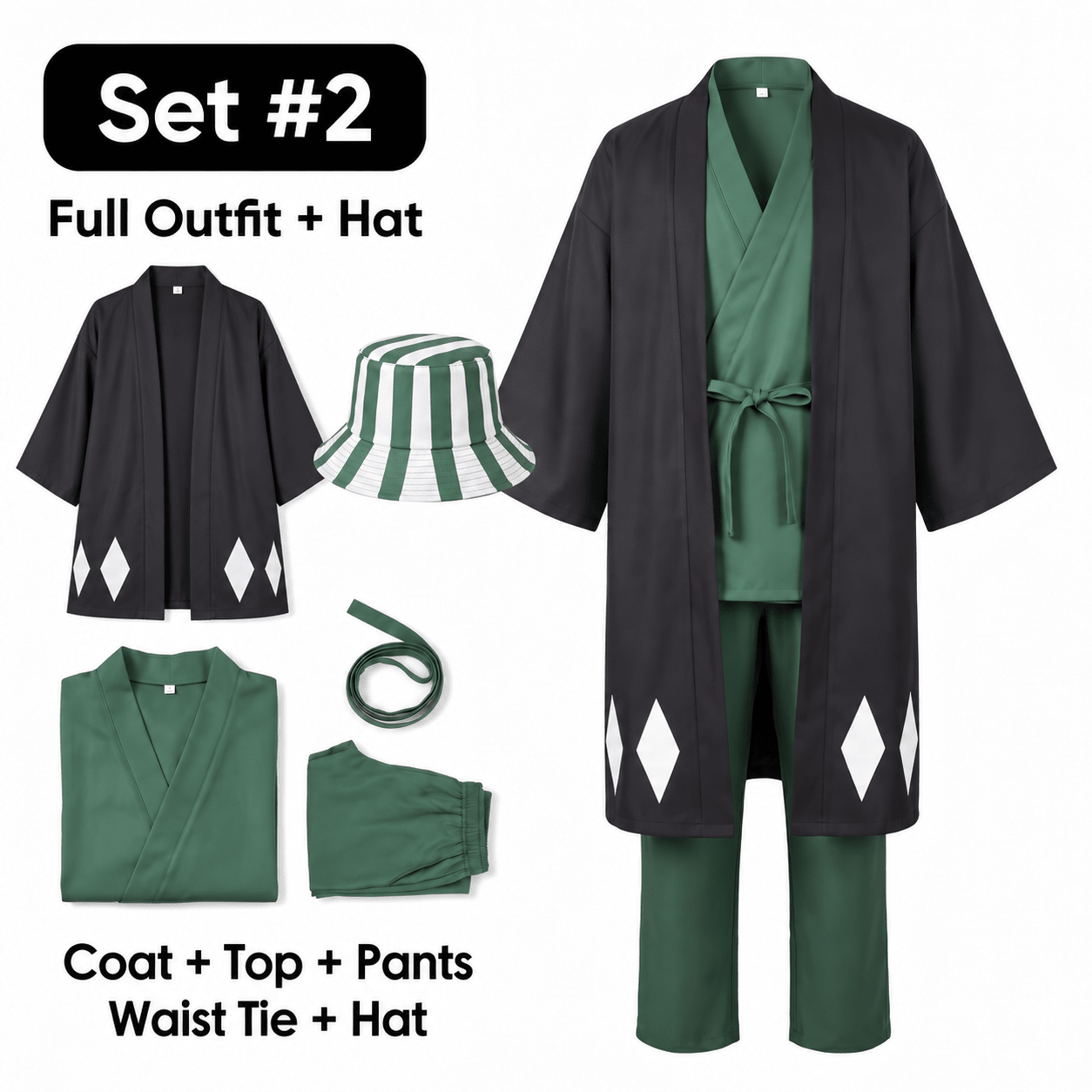 Urahara Robes Cosplay - Bleach - craftedbykaiyo