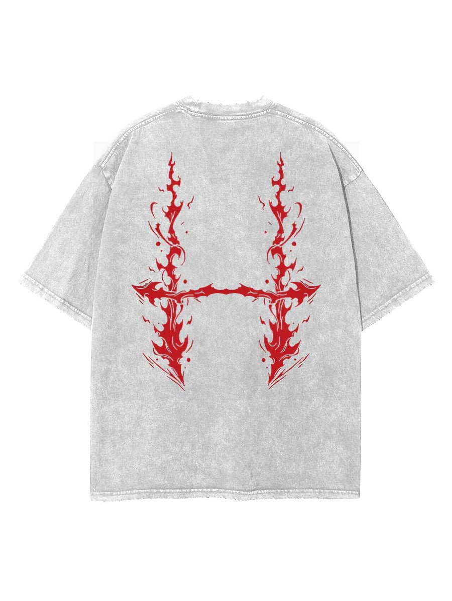 2 - SIDED BLOODBOUND VINTAGE OVERSIZE TEE - craftedbykaiyo