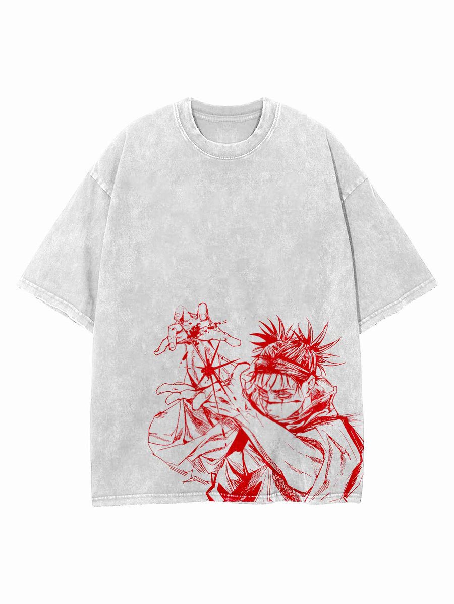 2 - SIDED BLOODBOUND VINTAGE OVERSIZE TEE - craftedbykaiyo