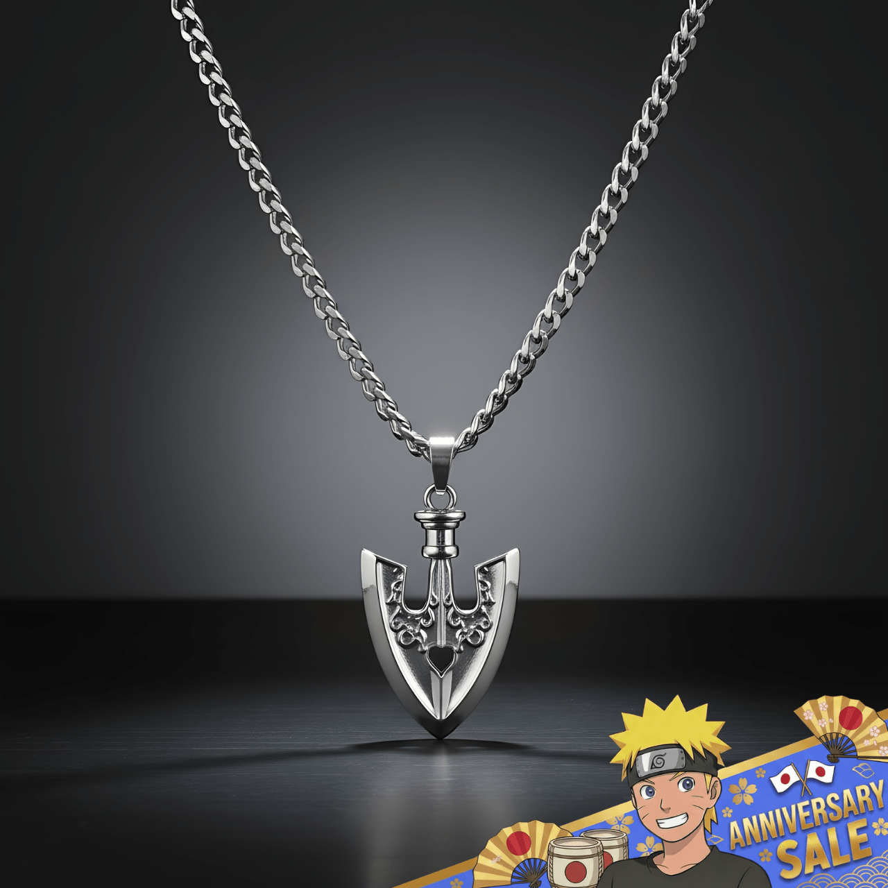 JJBA - Silver Requiem Arrow Necklace - craftedbykaiyo