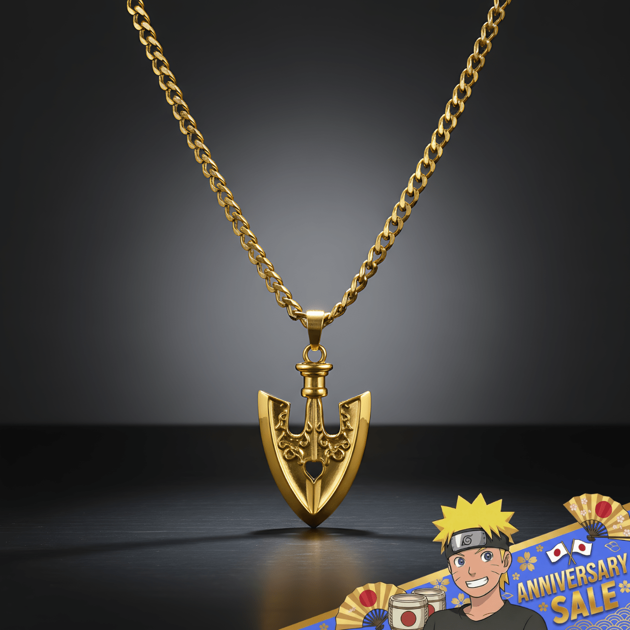 JJBA - Silver Requiem Arrow Necklace - craftedbykaiyo