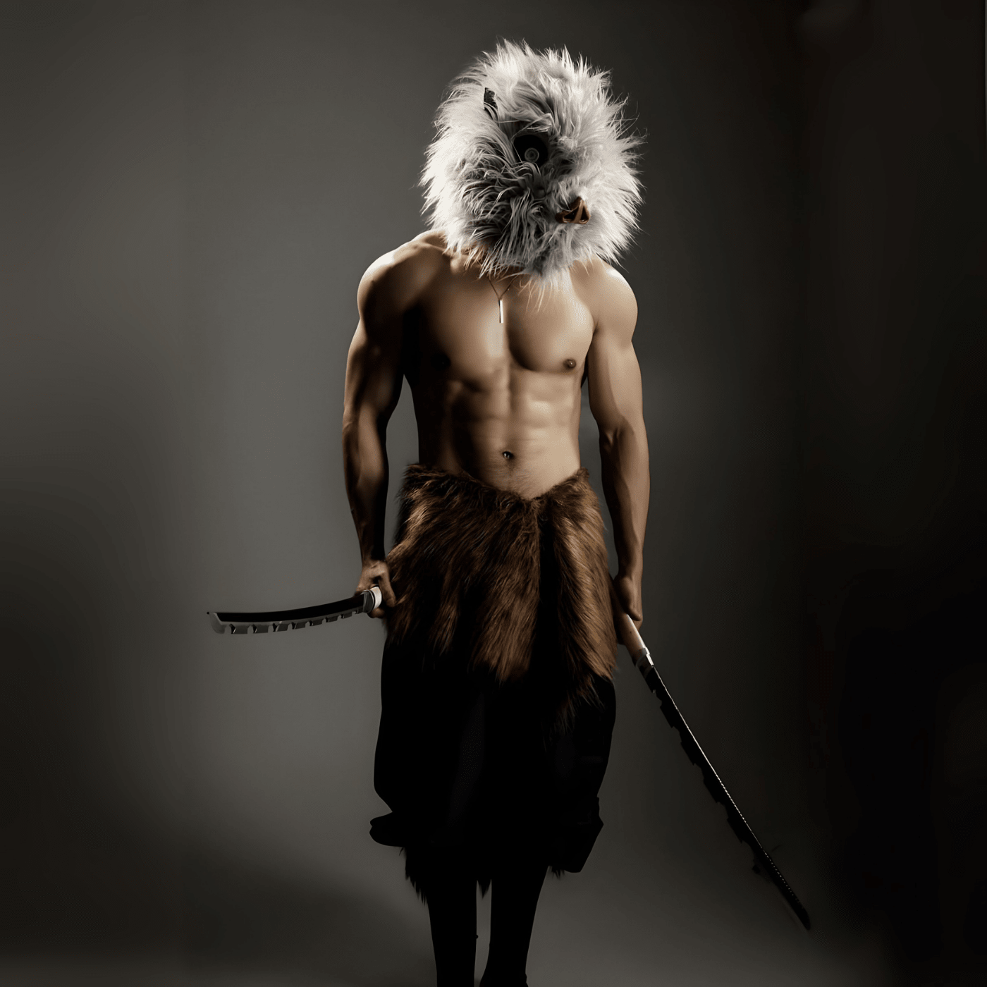 Inosuke Cosplay - Demon slayer - craftedbykaiyo
