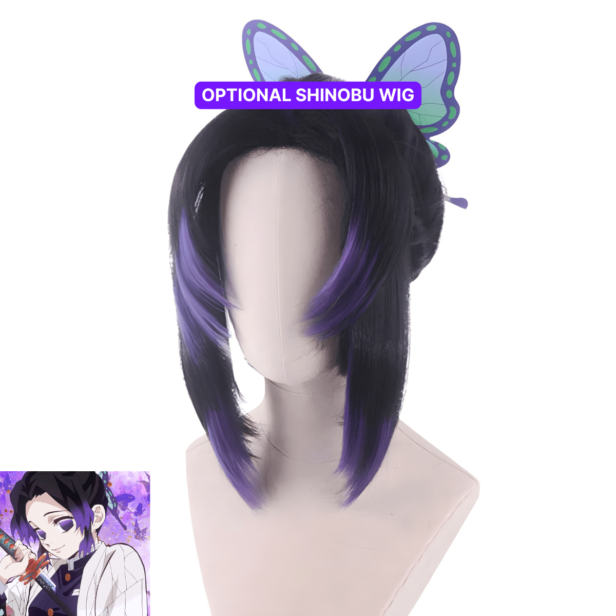 Shinobu Costume - Demon slayer - craftedbykaiyo
