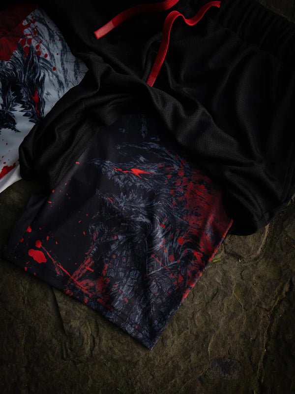 Black Swordsman Performance Shorts - craftedbykaiyo