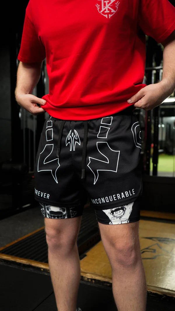 Unconquerable Curse Performance Shorts - craftedbykaiyo