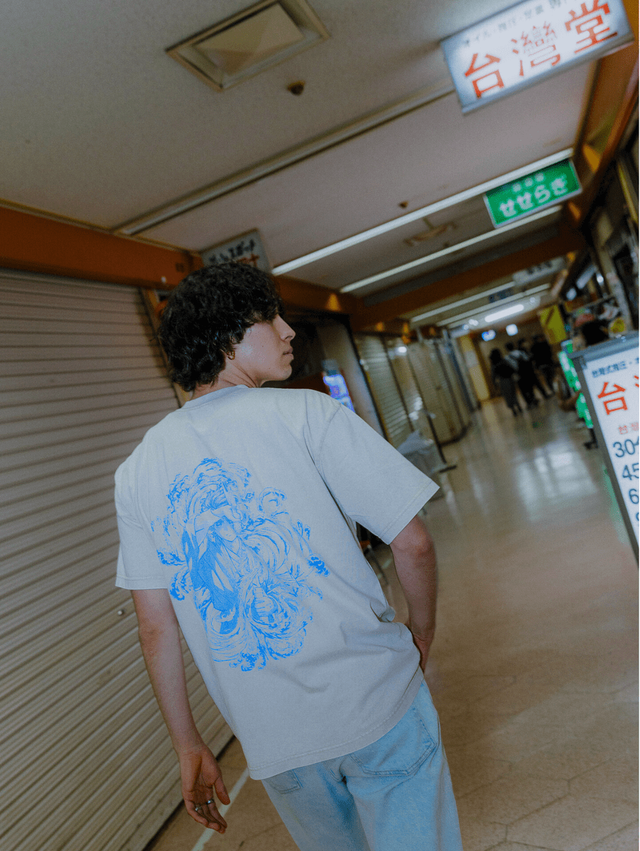 TANJIRO WATER BREATHING 2 - SIDED VINTAGE TEE - craftedbykaiyo