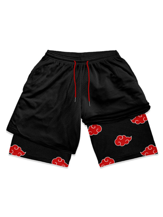 CLOUDS PERFORMANCE SHORTS - craftedbykaiyo